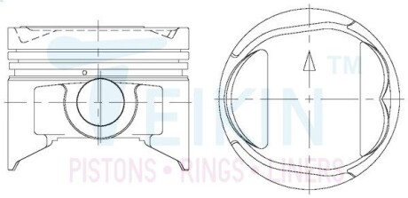 Поршни (комплект) TEIKIN 43261.050