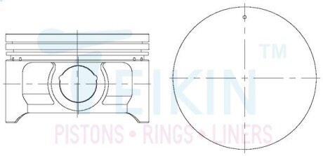Поршни стандарт (STD) (к-кт на мотор) Mitsubishi 4G64-II TEIKIN 43270STD