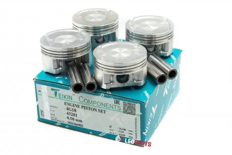 Комплект поршней Lancer 9 1.6 4G18 (76.50 mm/+0.50mm) TEIKIN 43281050
