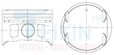 Поршни STD (к-кт на мотор) Mitsubishi 4G13-IV TEIKIN 43282STD