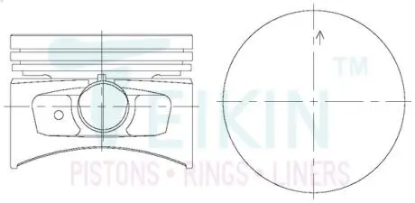 Поршни (комплект) TEIKIN 44327050