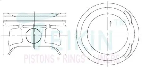 Поршни (комплект) TEIKIN 44333STD
