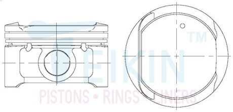 Поршні (STD) Nissan 1.6 HR16DE TEIKIN 44345STD