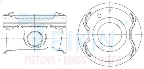 Поршни +0.50mm (к-кт на мотор) qr25de 2014-- TEIKIN 44357050