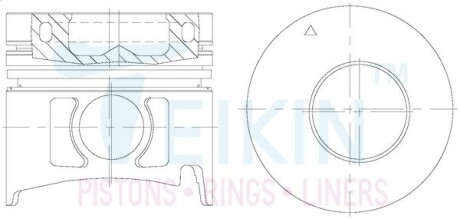 Поршни стандарт (к-кт на мотор) Nissan BD30 TEIKIN 44619STD