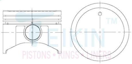 Поршни стандарт (STD) (к-кт на мотор) Nissan SR20DE TEIKIN 44652STD