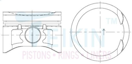 Поршни стандарт (STD) (к-кт на мотор) Nissan QG15DE TEIKIN 44677STD