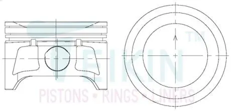 Поршни ремонт +1.00mm(к-кт на мотор) Nissan QG18DE TEIKIN 44682100