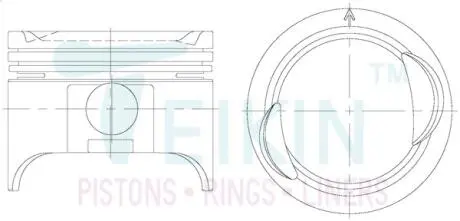 Поршни ремонт +0.50mm(к-кт на мотор) Suzuki G16A 8V TEIKIN 45127050
