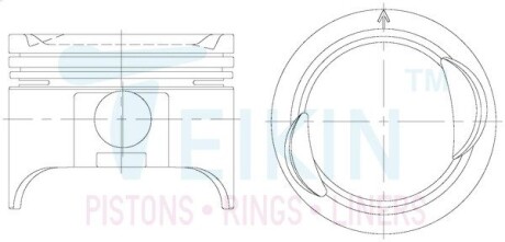 Поршни комплект TEIKIN 45127STD