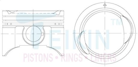 Поршни комплект TEIKIN 45132.STD