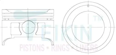Поршни +1.00mm (к-кт на мотор) Suzuki Grand Vitara J20A до 2005г TEIKIN 45133100