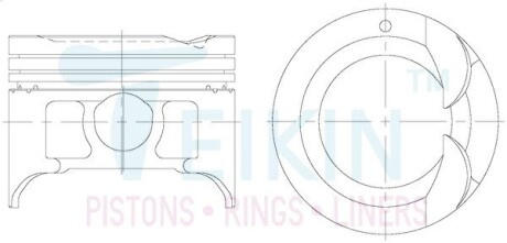 Поршни двигателя std, к-кт на мотор m13a TEIKIN 45656STD