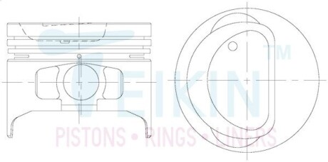 Поршни (комплект) TEIKIN 46141100