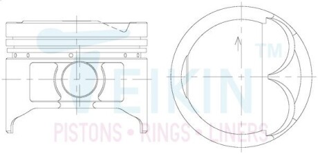 Поршни комплект TEIKIN 46258STD