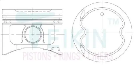 Поршни комплект TEIKIN 46270-STD