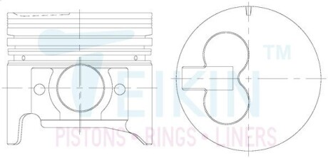 Поршни комплект TEIKIN 46276STD