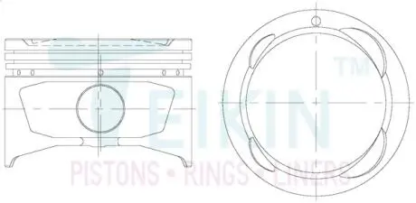 Поршни STD (к-кт на мотор) 7A-FE Toyota Carina E, Celica, Corolla TEIKIN 46277STD