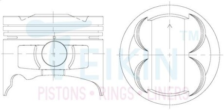Поршни комплект TEIKIN 46286.STD