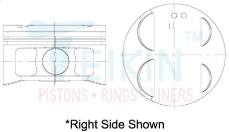 Поршни +0.50mm (к-кт на мотор) 1mz-fe TEIKIN 46288050
