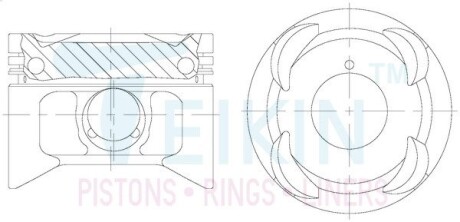Поршни стандарт (STD) (к-кт на мотор) Toyota 2JZ-GTE Gallery TEIKIN 46331GSTD