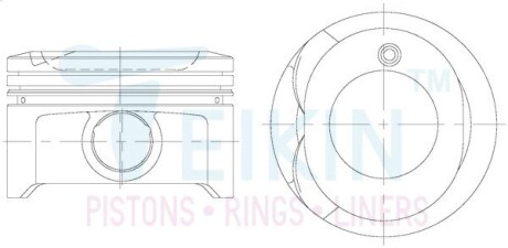 Поршни +0.25mm (к-кт на мотор) 1ZZ-FE Toyota Corolla, Celica, RAV-4 TEIKIN 46334025