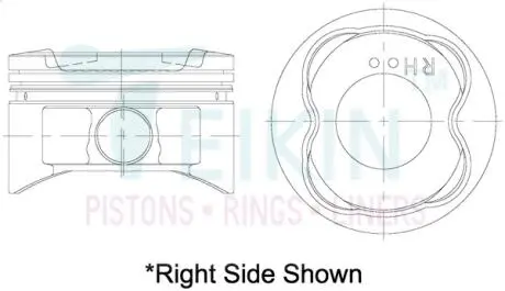 Поршни комплект TEIKIN 46337STD