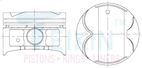 Поршни комплект TEIKIN 46340STD