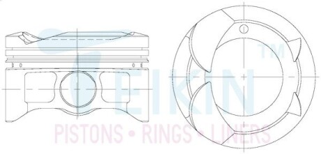 Поршни комплект TEIKIN 46354STD