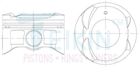 Поршни ремонт (+1.00мм) (к-кт на мотор) 1NZ-FE TEIKIN 46364100