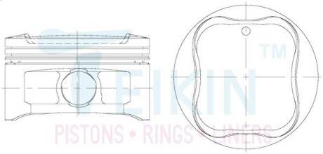 Поршни +0,50mm (к-кт на мотор) 1gr-fe TEIKIN 46368050