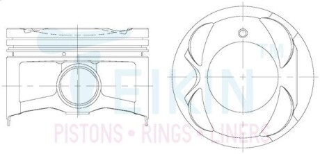 Поршни ремонт (+0.25мм) (к-кт на мотор) Toyota 3S-FE-VII TEIKIN 46373025