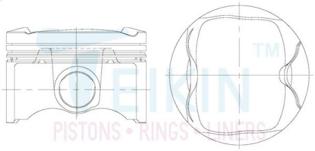 Поршни std (комплект на мотор) 1zr-fe TEIKIN 46382STD