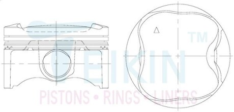 Поршни std (к-кт на мотор) 2zr-fe TEIKIN 46383STD