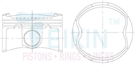 Поршни 80,5mm std (к-кт на мотор) 3zr-fe TEIKIN 46384STD