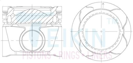 Поршни стандартные (к-кт на мотор) Toyota 2GD-FTV 2,4L Diesel TEIKIN 46392AGSTD