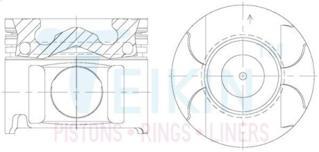 ПОРШНЯ В СБОРЕ ALFIN GALARY 96/4CYL/2-1.5-3(1KD-FTV) TEIKIN 46675AG050