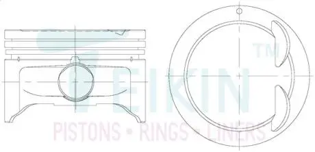 Поршни STD (к-кт на мотор) 1,6L G4ED Cerato Accent Elantra Getz Matrix TEIKIN 51115STD