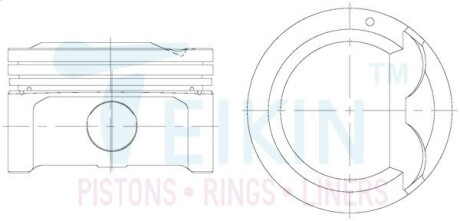 Поршни ремонт (+0.50мм) (к-кт на мотор) TEIKIN 51128050 (фото 1)