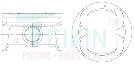 Поршні двигуна, комплект TEIKIN 51138100