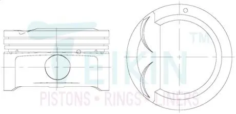 Поршни ремонт (+0.50мм) (к-кт на мотор) Hyundai G4FA TEIKIN 51149050