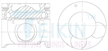 Поршни std (к-кт на мотор) d4cb TEIKIN 51603AGSTD