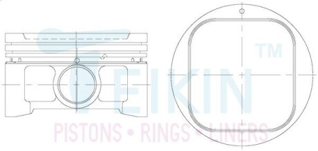ПОРШНЯ В СБОРЕ 92/4CYL/1.5-1.5-3(EJ20,EJ20-T-II) TEIKIN 55655-STD