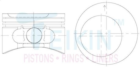 Поршни ремонт +0.50mm(к-кт на мотор) Opel C20NE TEIKIN 56112050