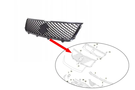 Решетка радиатора Suzuki Grand Vitara (2005-2008) TEMPEST 048 0539 992