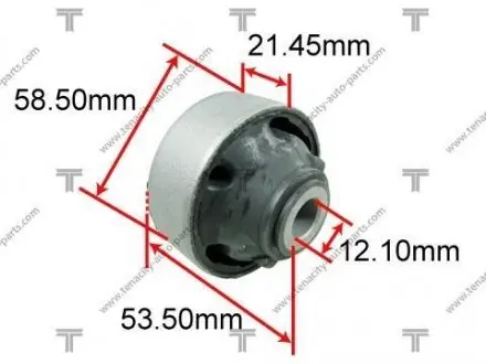 Сайлентблок рычага nissan tiida 04-12 TENACITY AAMNI1019