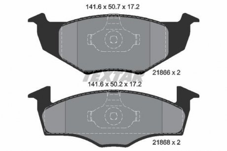 Гальмівні колодки дискові TEXTAR 2186602 (фото 1)