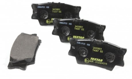 Тормозные колодки дисковые TEXTAR 2433801 (фото 1)