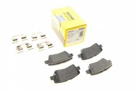 Задние тормозные колодки Kia Ceed/Rio/Optima/Hyundai Accent/i10/i20/i30/Elantra 10- (Akebono) Q+ TEXTAR 2533703