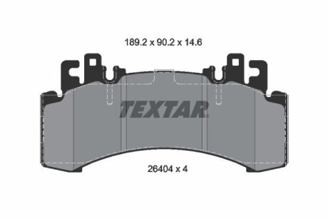 Тормозные колодки TEXTAR 2640401